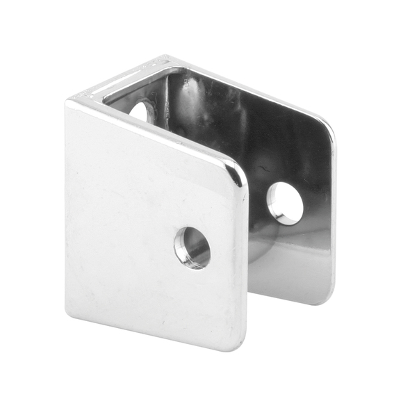 Prime-Line U-bracket, For 1 in. Panels, Zinc Alloy, Chrome Plated Finish Single Pack 656-6419